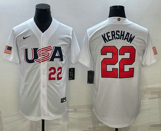 Men's USA Baseball #22 Clayton Kershaw Number 2023 White World Baseball Classic Stitched Jersey,We sell and wholesale Men's USA Baseball #22 Clayton Kershaw Number 2023 White World Baseball Classic Stitched Jersey on line form chian!